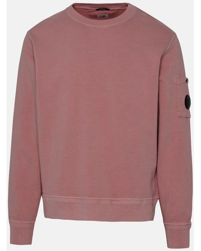 C.P. Company Old Rose Cotton Sweatshirt - Pink