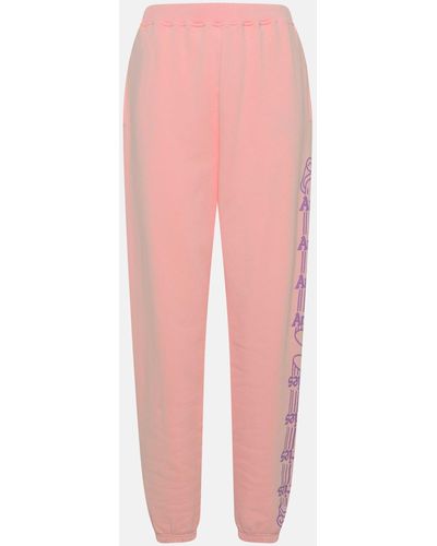 Aries Cotton Column Pants - Pink