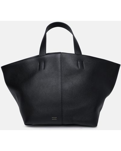Mansur Gavriel 'tulipano' Calf Leather Bag - Black
