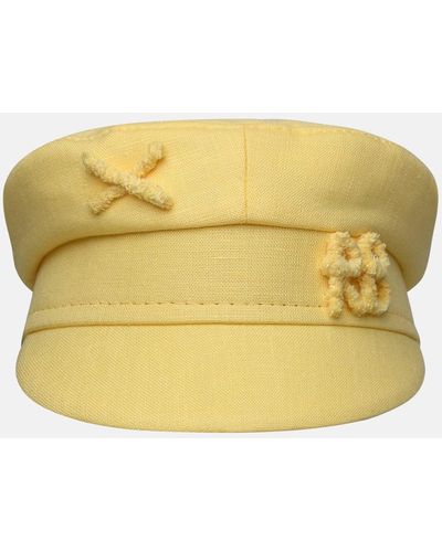 Ruslan Baginskiy Linen Hat - Yellow