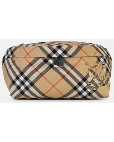 Burberry 'check' Polyester Fanny Pack - White