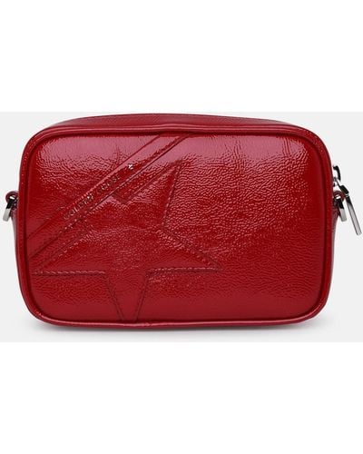 Golden Goose Leather Mini Star Purse - Red