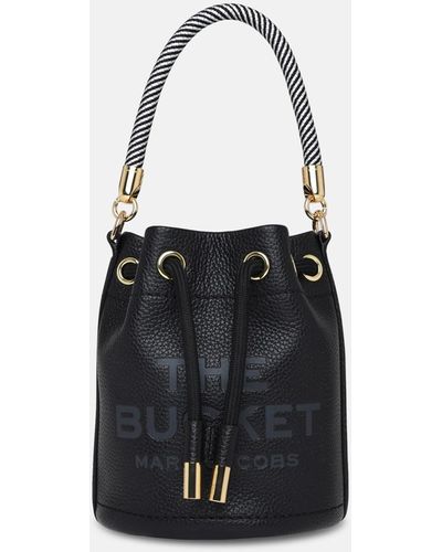 Marc Jacobs Leather Micro Bucket Bag - Black