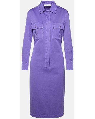 Max Mara 'cennare' Lavender Cotton Dress - Purple