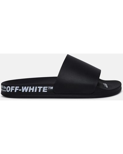Off-White c/o Virgil Abloh Industrial Rubber Flip Flops - Black