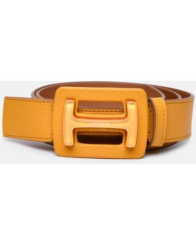 Hogan Leather Belt - Orange
