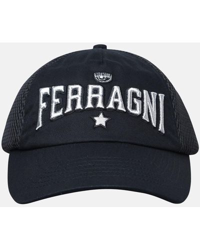 Chiara Ferragni Hat In Cotton Blend - Blue