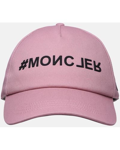 3 MONCLER GRENOBLE Cotton Hat - Pink
