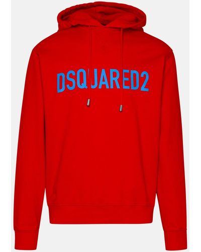 DSquared² Dsqua2 Cotton Sweatshirt - Red