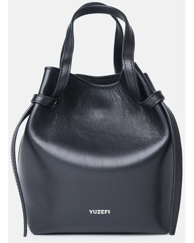 Yuzefi 'bulb' Leather Bag - Blue