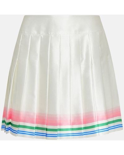 Casablancabrand Silk Skirt - White