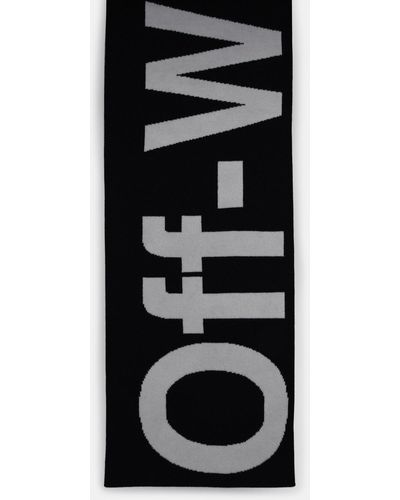 Off-White c/o Virgil Abloh Black And White Wool Scarf