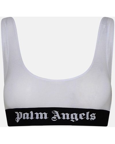 Palm Angels Cotton Bra - White