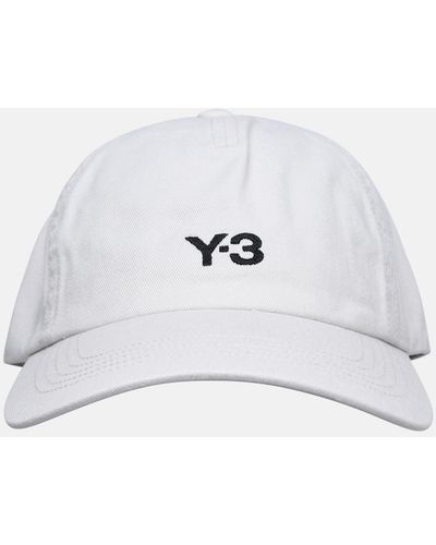 Y-3 Dad' Talc Cotton Hat - White