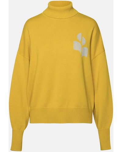 Isabel Marant Marant Étoile 'nash' Mustard Wool Blend Sweater - Yellow
