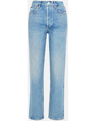 Agolde Cotton 90's Pinch Waist Jeans - Blue