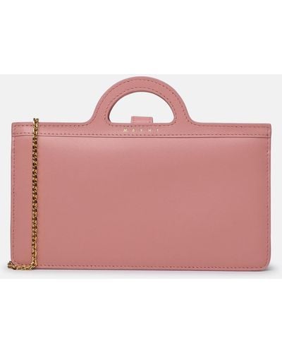 Marni 'tropicalia' Calf Leather Bag - Pink