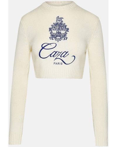 Casablancabrand Accumulator Wool And Wool Blend Sweater - White