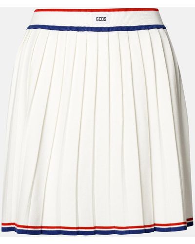 Gcds Skirt In Viscose Blend - White
