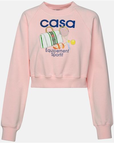 Casablancabrand 'equipement Sportif' Organic Cotton Sweatshirt - Pink