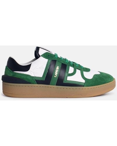 Lanvin 'clay' Leather Blend Sneakers - Green