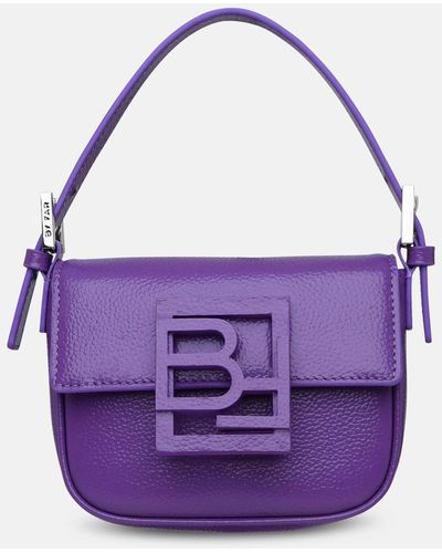 BY FAR Purple Leather Alfie Bag
