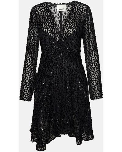 Isabel Marant 'usmara' Silk Blend Dress - Black