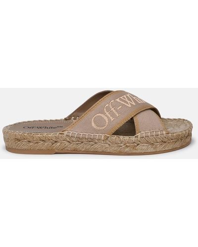 Off-White c/o Virgil Abloh Fabric Bookish Slippers - Brown