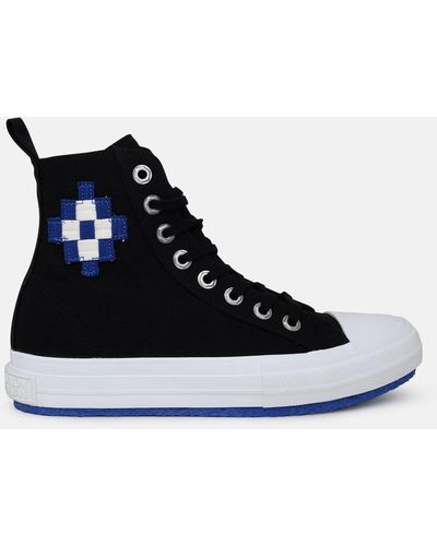 Marcelo Burlon Cross Black Cotton Sneakers - Blue