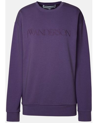 JW Anderson Purple Cotton Sweatshirt