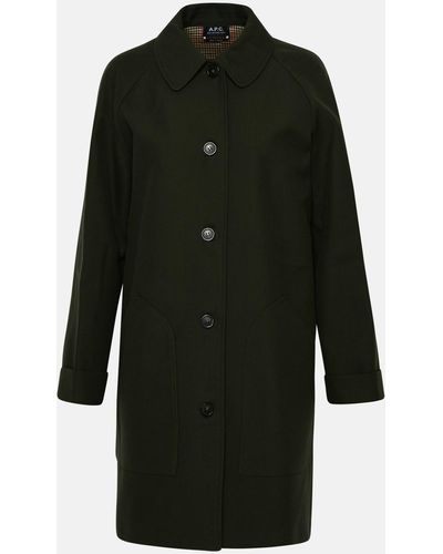 A.P.C. Louanne Coat In Cotton - Black