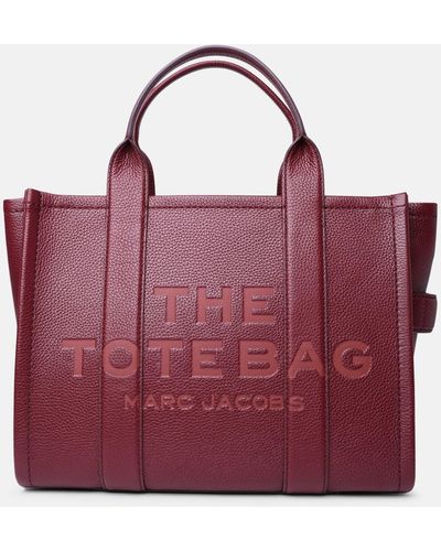Marc Jacobs Cherry Leather Midi Tote Bag - Red