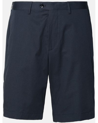 Etro Navy Cotton Bermuda Shorts - Blue