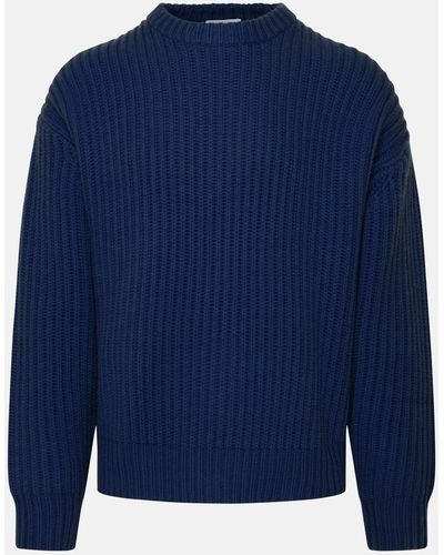 John Elliott Sweater In Cashmere Blend - Blue