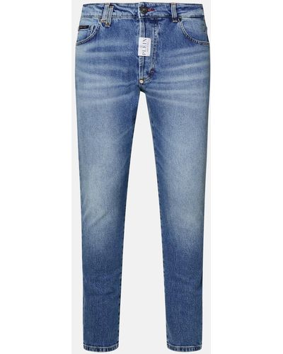 Philipp Plein Light Cotton Jeans - Blue