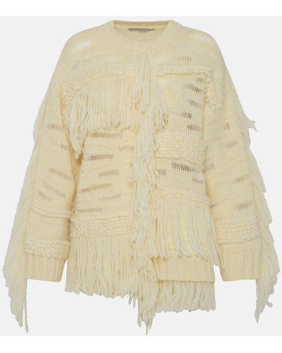 Stella McCartney White Alpaca Blend Airy Sweater