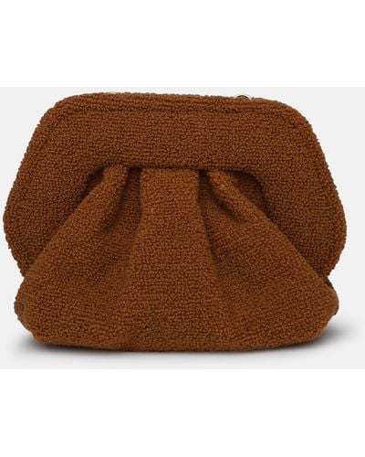 THEMOIRÈ Themoirè Gea Coral Sponge Bag In Vegan Caramel Fabric - Brown
