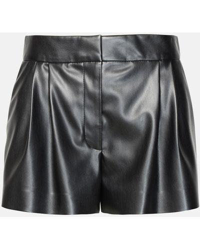 Stella McCartney Vegan Leather Shorts - Black