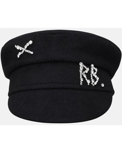 Ruslan Baginskiy Baker Boy Wool Hat - Black