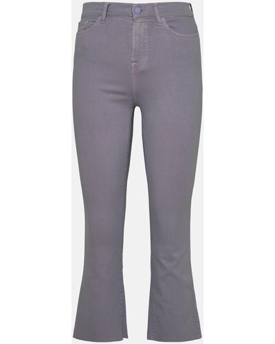 7 For All Mankind Lilac Cotton Blend Jeans - Gray