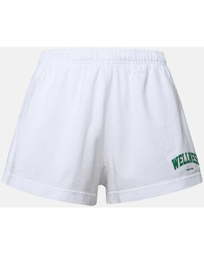 Sporty & Rich Cotton Shorts - White