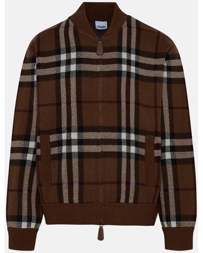 Burberry Cashmere Bomber Jacket - Brown