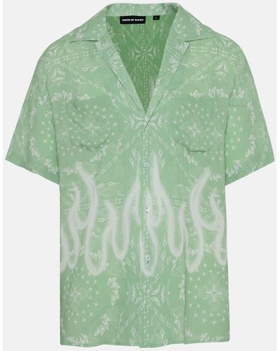 Vision Of Super Viscose Bandana Shirt - Green