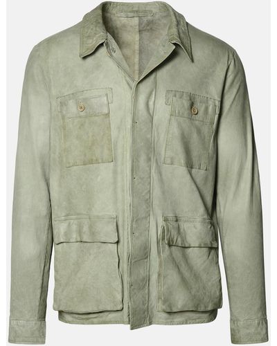 Salvatore Santoro Leather Jacket - Green