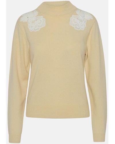 See By Chloé See By Chloé Wool Blend Cream Sweater - White