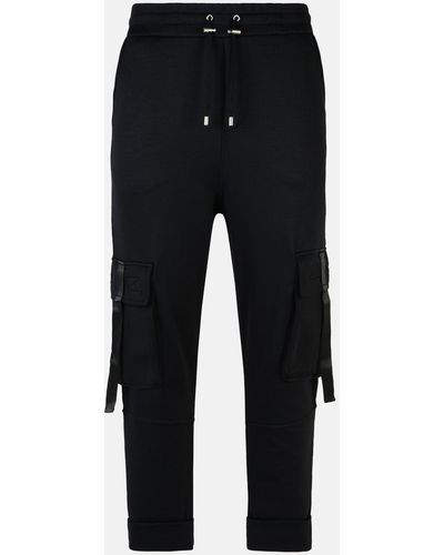 Balmain 'jogger' Cotton Blend Pants - Black