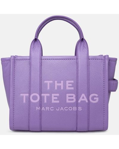 Marc Jacobs Lilac Leather Mini Tote Bag - Purple