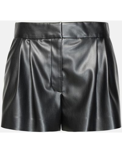 Stella McCartney Vegan Leather Shorts - Black