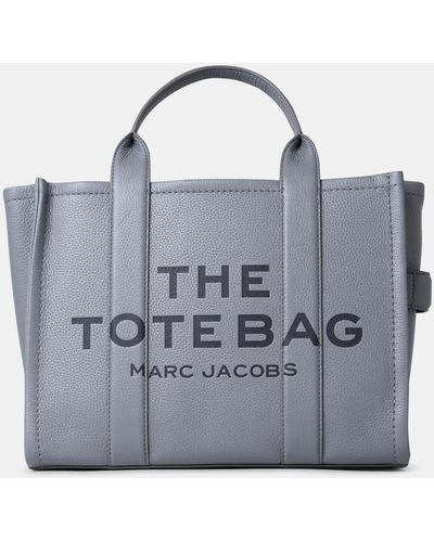 Marc Jacobs Gray Leather Midi Tote Bag