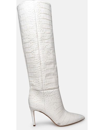 Paris Texas Bone Leather Boots - White